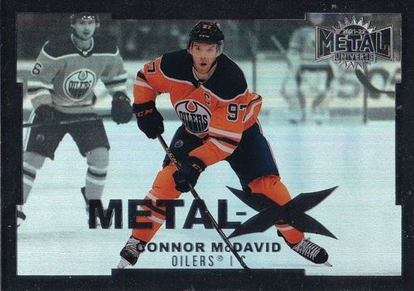 insert karta CONNOR McDAVID 21-22 Metal Universe Metal-X Achievement /499